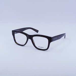 Saint Laurent SL677 002 Eyeglasses Dark Havana 54mm Square Frame